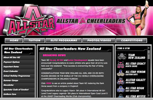 Exclamationmark Advertising Portfolio: allstarcheerleaders.co.nz Exclamationmark Advertising Portfolio: allstarcheerleaders.co.nz